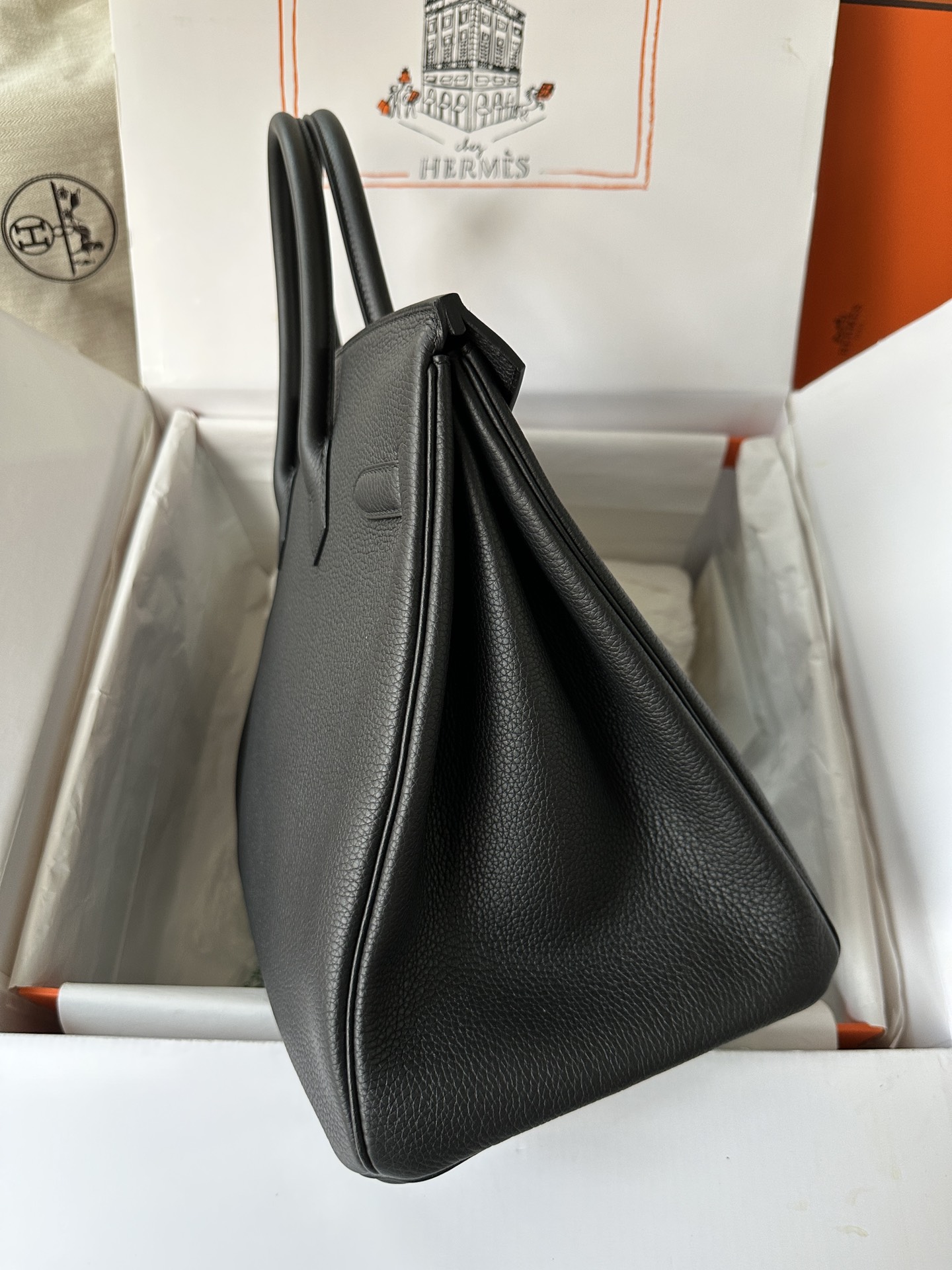 에르메스 버킨백 30 블랙 은장 토고가죽